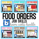 Food Orders Job Skills - Drag & Drop Boom Cards Bundle