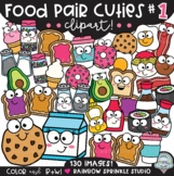 Food Pair Cuties #1 Clipart MEGA Set