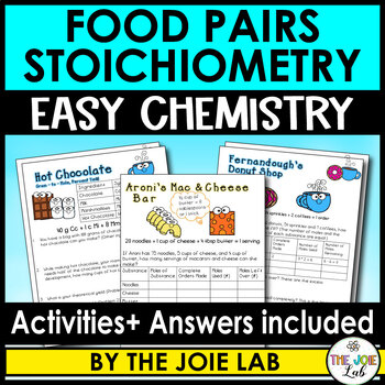 Preview of Easy Chemistry: Food Pairs Stoichiometry