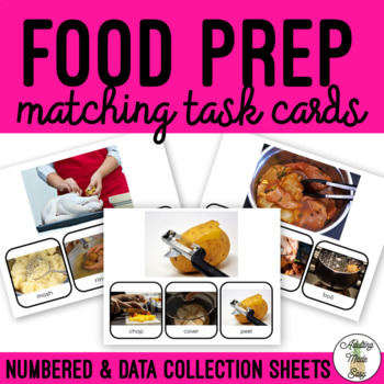 Preview of Food Prep Matching Task Cards