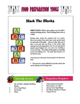 Food Prep Tools Lesson