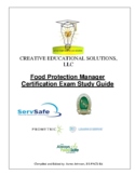 Food Protection Manager Certification Exam Study Guide