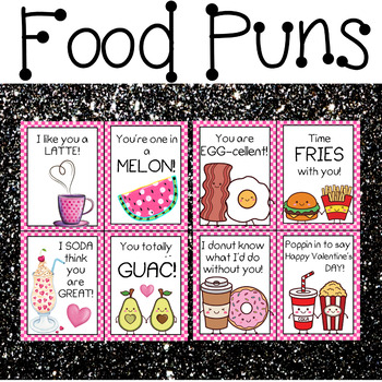 Food Pun Valentine Cards - 24 Valentine's Day Cards Included by Little ...