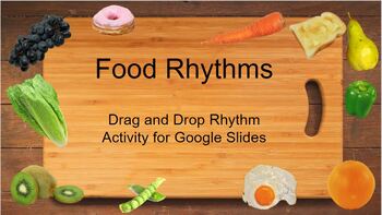 Preview of Food Rhythms Drag and Drop - Rhythm Builder for Google Slides