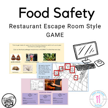 Preview of Food Safety Choose Your Own Answer Style Activity (google slides)
