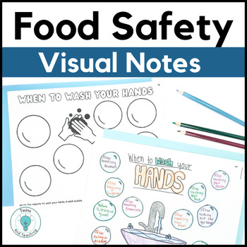 Preview of Food Safety Food Handler Visual Notes for Culinary Arts and FACS