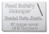 Food Safety Manager Guided Notes 37 pages covers all 15 Chapters