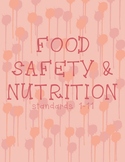 Food Safety & Nutrition standards title page - pink