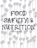 Food Safety & Nutrition standards title page - black & white
