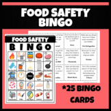 Food Safety Sanitation Bingo | FCS, FACS, Cooking