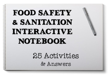 Preview of Food Safety & Sanitation Interactive Notebook for Culinary Foods FCS