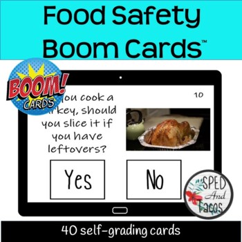 Preview of Food Safety Task Cards- Boom Version   
