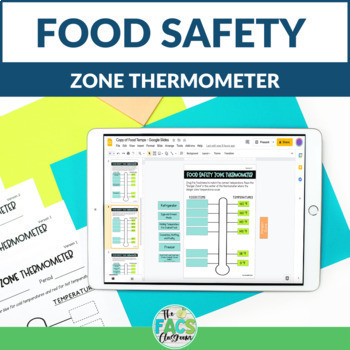Preview of Food Safety Zone Safe Temperatures Print and Google Drive