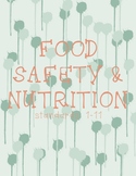 Food Safety and Nutrition standards title page - blue