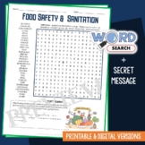 Food Safety and Sanitation Word Search Vocabulary Activity