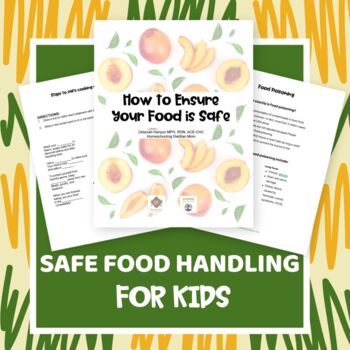 Preview of Food Safety for Kids Activity Pack