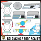 Food Scales and Balancing Scale Clip Art