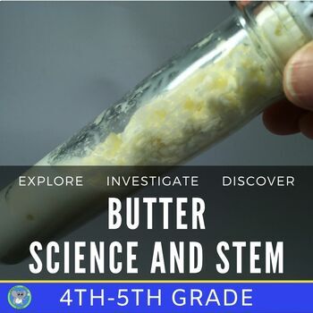 Preview of Food Science And STEM | Making Butter Experiment | Gr 4 5 Thanksgiving Activity