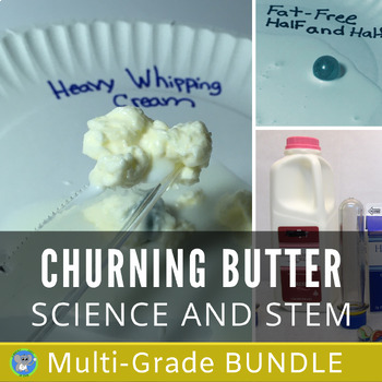 Preview of Food Science And STEM | Making Butter Experiment | Thanksgiving Bundle