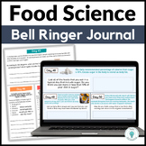 Food Science Bell Ringer Journal - Food Science Questions 