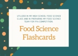 Food Science Flashcards - 300+ covering sanitation, scenar