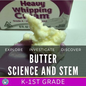Preview of Food Science | Making Butter Experiment | Gr K 1 Thanksgiving Activity