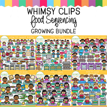 Preview of Food Sequencing Clip Art Bundle
