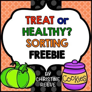 Preview of Food Sorting Free Worksheets (Special Ed.; Life Skills; Autism; Halloween)