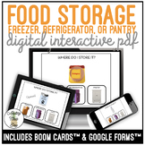 Food Storage Freezer Refrigerator or Pantry Digital Activity