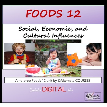 Preview of Food Studies 12: Unit 4: Influences and Etiquette UNIT BUNDLE (digital)