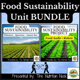 Food Sustainability UNIT BUNDLE: Slideshow, Q&A, Project, 