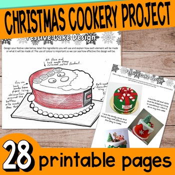 Preview of Food Technology Christmas / Festive Foods Project Workbook