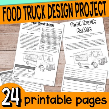 Preview of Food Technology Food Truck Design Project Workbook
