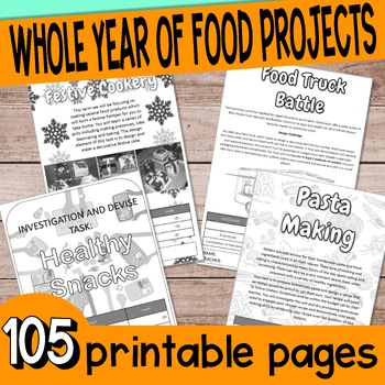 Preview of Food Technology Full Year of Project Booklets