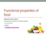 Food Technology - Functional Qualities of Food