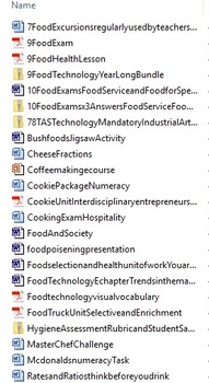 Preview of Food Technology Mega Bundle Year long 7-10