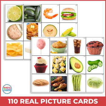 Food Picture Cards for Language by Resources for Visual Learners