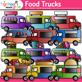 Food Truck Clipart: Taco, Hamburger, Ice Cream, Donut Clip