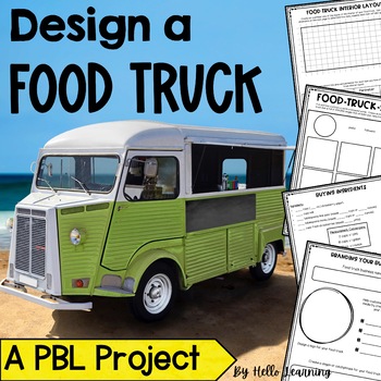 Preview of Create a Food Truck Business Project - Math Project Based Learning - Math PBL