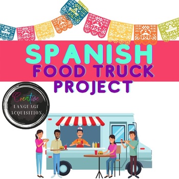 Preview of Food Truck Project for Spanish Class Creative Culture Cuisine Business