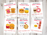 Food Valentines Day Cards - Printable - Instant Download -