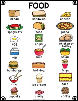 Food Vocabulary Activities for Beginning ELLs, ESL Newcomer Activities
