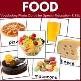 Food Vocabulary Flashcards Newcomer ESL Cards Sped Autism 