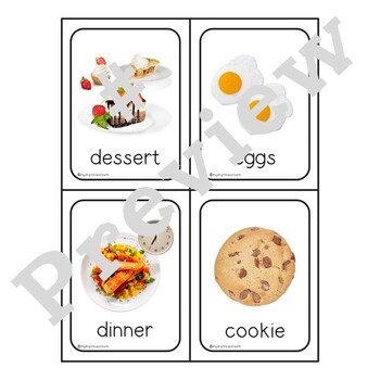 Food Vocabulary Flashcards with Real Photos by MyBrightClassroom