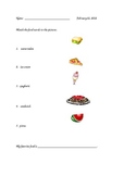 Food Vocabulary Practice for Second-Language Parents