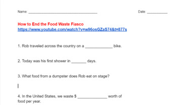 Preview of Food Waste Fiasco Ted Talk