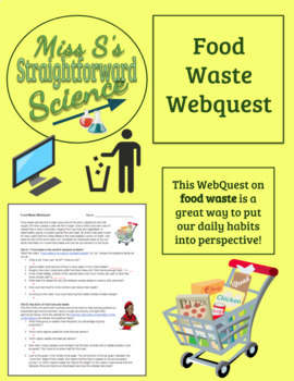 Preview of Food Waste WebQuest