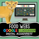Food Web Project for Google Classroom - Science Distance L