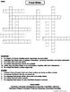 Food Webs Worksheet/ Crossword Puzzle by Science Spot | TpT