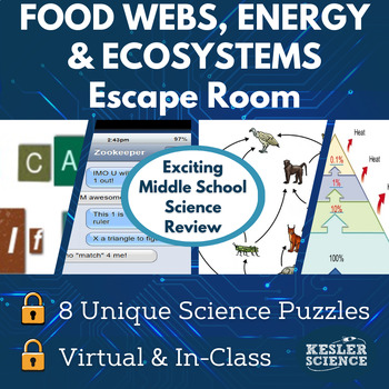 Preview of Food Webs and Energy in an Ecosystem Escape Room